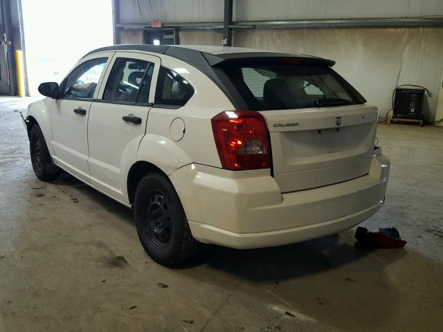 1B3HB28B77D301349 - 2007 DODGE CALIBER WHITE photo 3