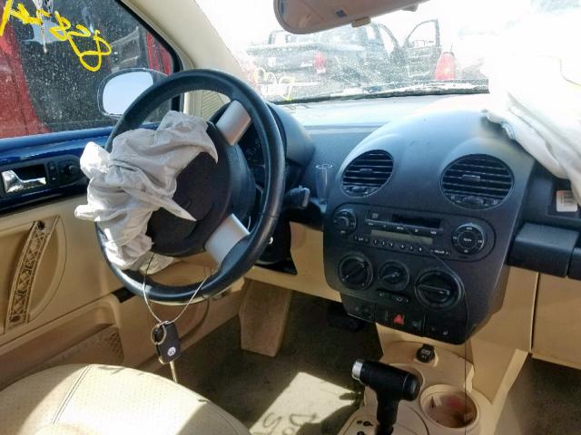 3VWCK21C74M402304 - 2004 VOLKSWAGEN NEW BEETLE შავი ფოტო 9