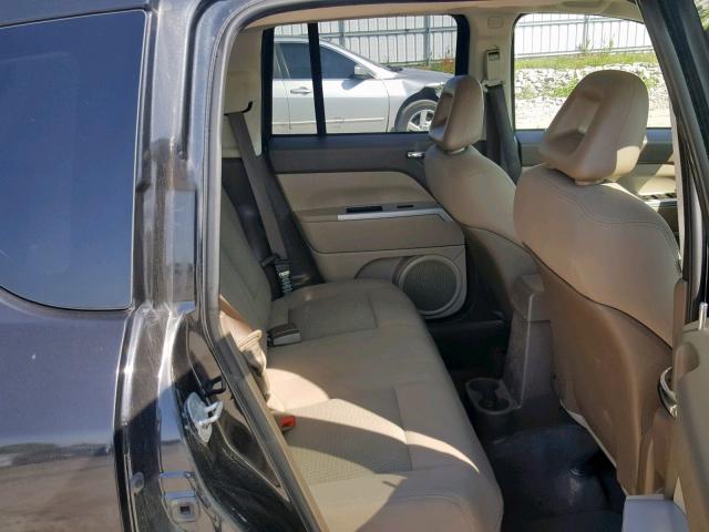 1J8FT47W18D522958 - 2008 JEEP COMPASS SP შავი ფოტო 6