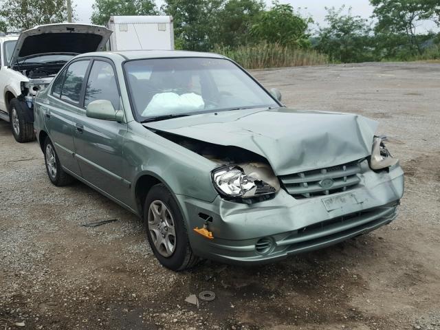 KMHCG45C63U496367 - 2003 HYUNDAI ACCENT GL GREEN photo 1