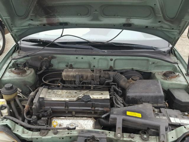 KMHCG45C63U496367 - 2003 HYUNDAI ACCENT GL GREEN photo 7