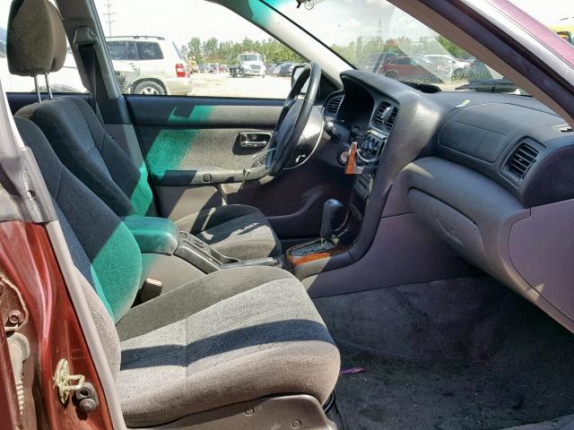 4S3BE645117201840 - 2001 SUBARU LEGACY GT MAROON photo 5