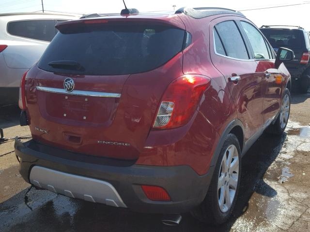 KL4CJCSB9FB159648 - 2015 BUICK ENCORE RED photo 4