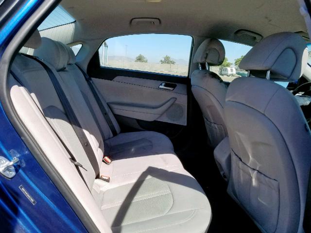 5NPE24AF8HH574905 - 2017 HYUNDAI SONATA SE BLUE photo 6