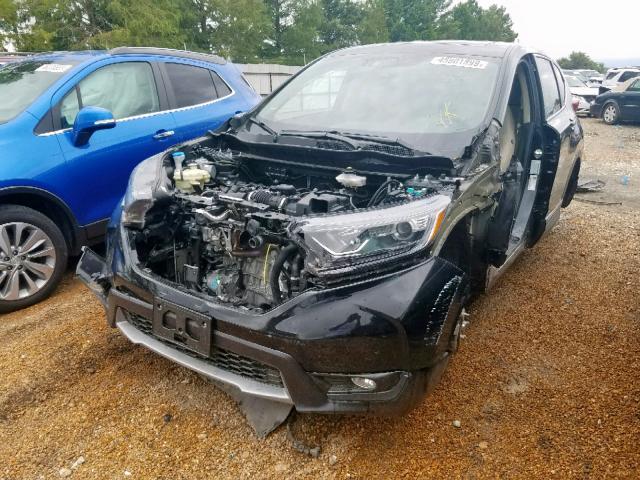 5J6RW2H8XJL007298 - 2018 HONDA CR-V EXL BLACK photo 2