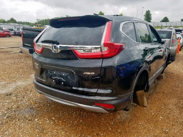 5J6RW2H8XJL007298 - 2018 HONDA CR-V EXL BLACK photo 4