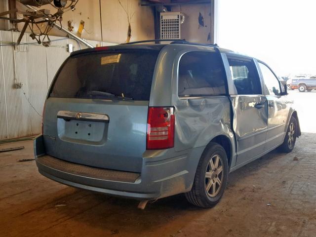 2A8HR54P18R828419 - 2008 CHRYSLER TOWN & COU BLUE photo 4