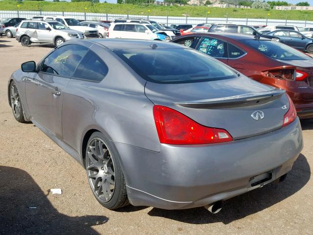 JNKCV64E68M110237 - 2008 INFINITI G37 BASE GRAY photo 3