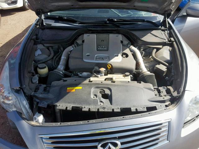 JNKCV64E68M110237 - 2008 INFINITI G37 BASE GRAY photo 7