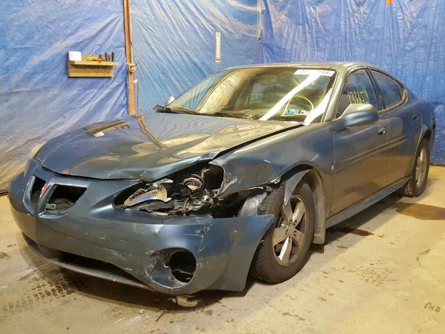 2G2WP552171135455 - 2007 PONTIAC GRAND PRIX TEAL photo 2