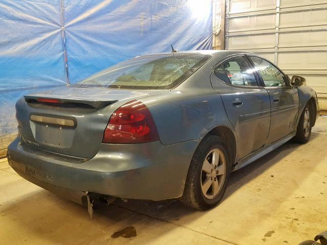 2G2WP552171135455 - 2007 PONTIAC GRAND PRIX TEAL photo 4