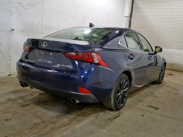 JTHCF1D2XE5003980 - 2014 LEXUS IS 250 BLUE photo 4