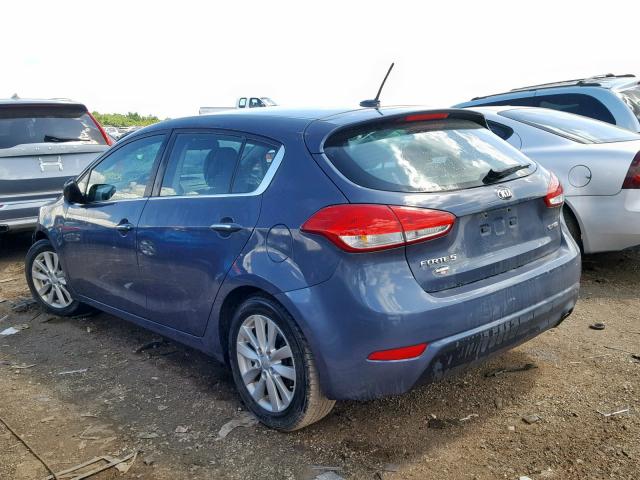 KNAFX5A86F5315952 - 2015 KIA FORTE EX GRAY photo 3