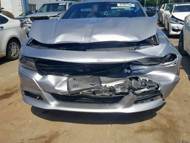 2C3CDXJG9GH341252 - 2016 DODGE CHARGER SX SILVER photo 9