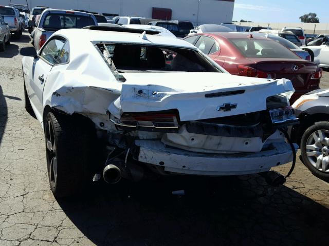 2G1FJ1EW0F9153348 - 2015 CHEVROLET CAMARO 2SS WHITE photo 3