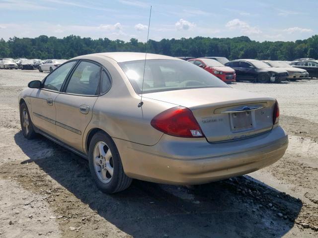 1FAFP5529YA232041 - 2000 FORD TAURUS SES TAN photo 3