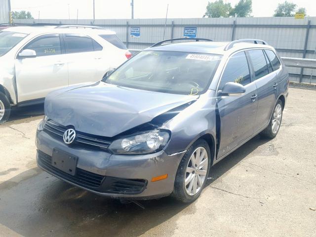 3VWML7AJ7DM644443 - 2013 VOLKSWAGEN JETTA TDI GRAY photo 2