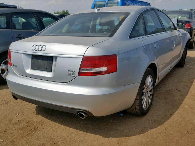 WAUDH74F17N009995 - 2007 AUDI A6 3.2 QUA SILVER photo 4