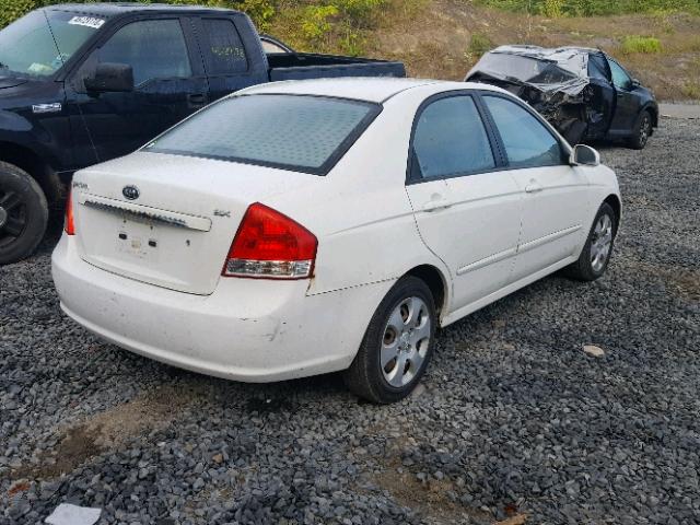 KNAFE221595657306 - 2009 KIA SPECTRA EX WHITE photo 4