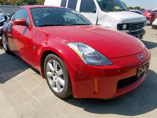 JN1AZ34E54T051129 - 2004 NISSAN 350Z COUPE RED photo 1