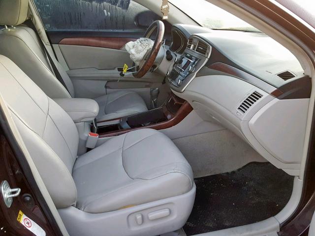 4T1BK3DB3CU446166 - 2012 TOYOTA AVALON BAS BURGUNDY photo 5