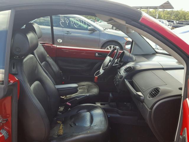 3VWSF31Y76M314714 - 2006 VOLKSWAGEN NEW BEETLE Qırmızı foto 5