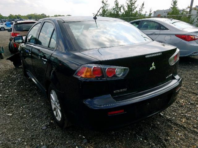 JA32U2FUXGU005873 - 2016 MITSUBISHI LANCER ES BLACK photo 3