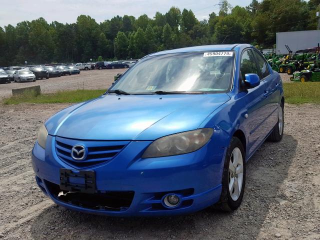 JM1BK323561487775 - 2006 MAZDA 3 S BLUE photo 2