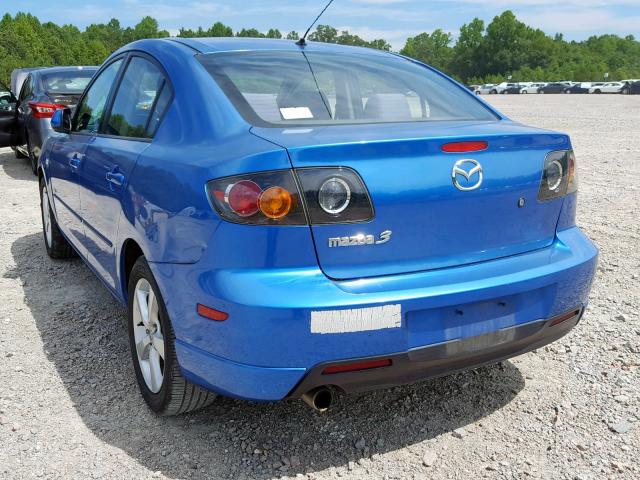 JM1BK323561487775 - 2006 MAZDA 3 S BLUE photo 3