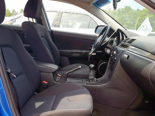 JM1BK323561487775 - 2006 MAZDA 3 S BLUE photo 5