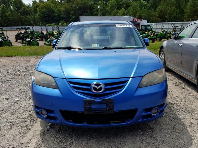 JM1BK323561487775 - 2006 MAZDA 3 S BLUE photo 9