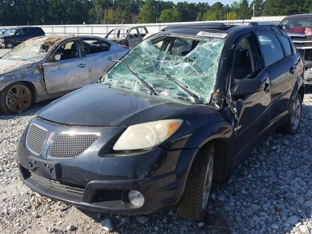 5Y2SL63875Z415422 - 2005 PONTIAC VIBE BLACK photo 2