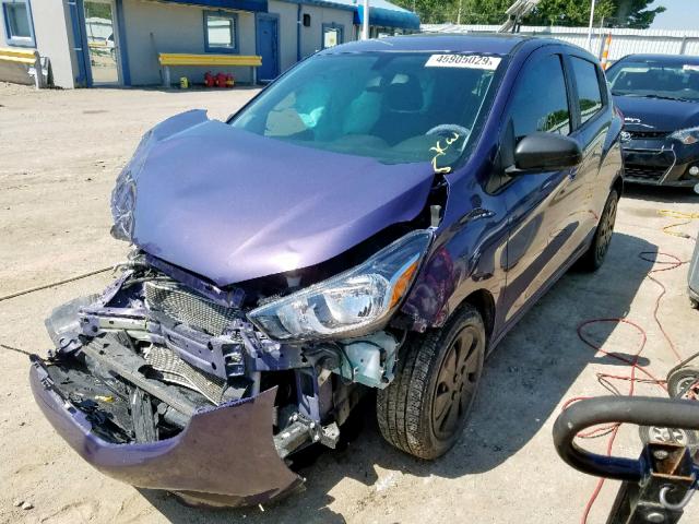 KL8CB6SA6HC766284 - 2017 CHEVROLET SPARK LS PURPLE photo 2