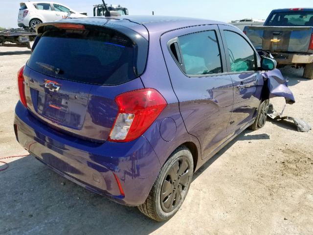 KL8CB6SA6HC766284 - 2017 CHEVROLET SPARK LS PURPLE photo 4