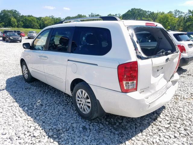 KNDMG4C79B6369890 - 2011 KIA SEDONA LX WHITE photo 3