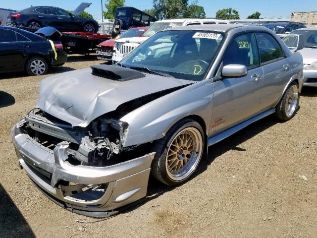 JF1GD70665L509165 - 2005 SUBARU IMPREZA WR GRAY photo 2