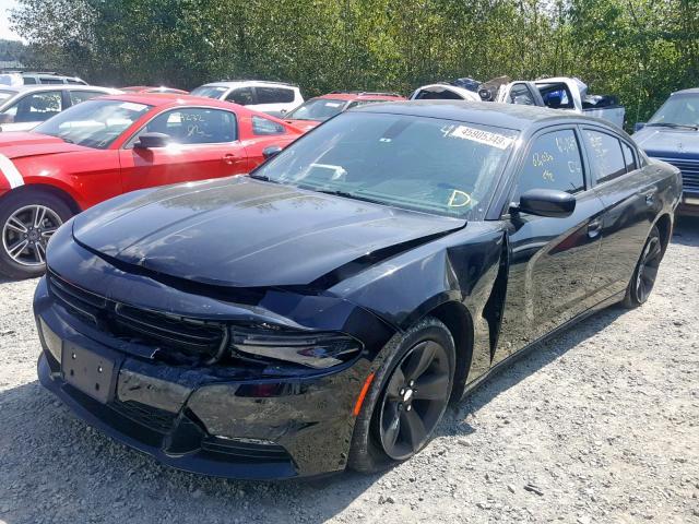 2C3CDXHG0HH523980 - 2017 DODGE CHARGER SX BLACK photo 2