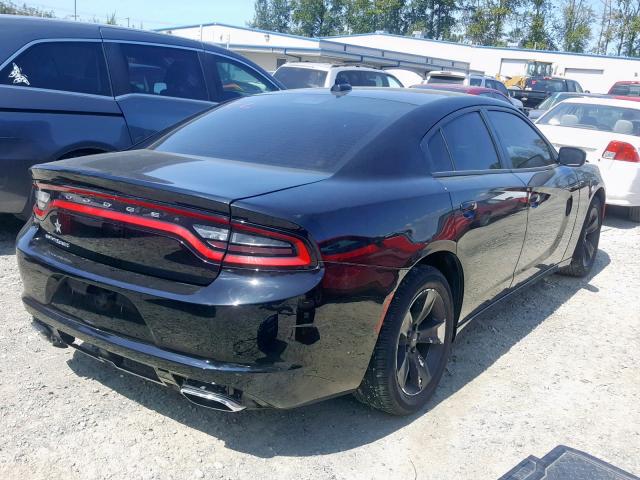 2C3CDXHG0HH523980 - 2017 DODGE CHARGER SX BLACK photo 4