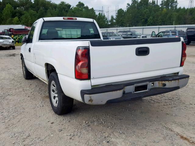 1GCEC14X46Z297353 - 2006 CHEVROLET SILVERADO WHITE photo 3