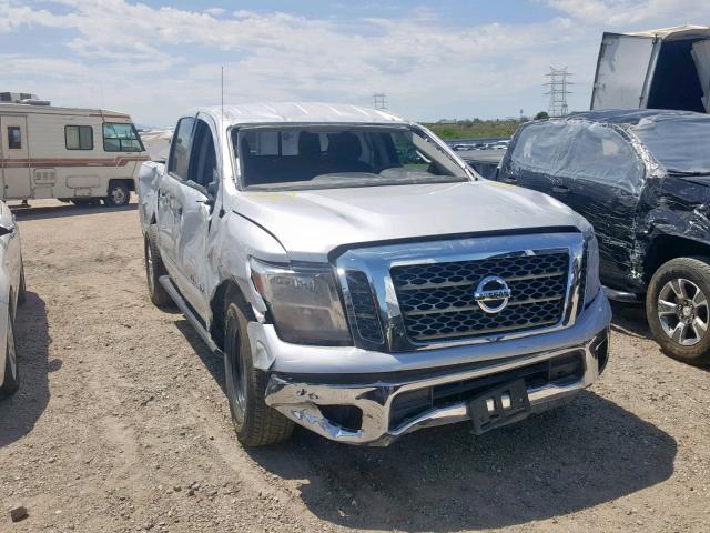 1N6AA1EK2JN503001 - 2018 NISSAN TITAN S SILVER photo 1