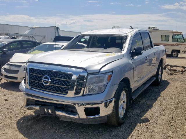 1N6AA1EK2JN503001 - 2018 NISSAN TITAN S SILVER photo 2