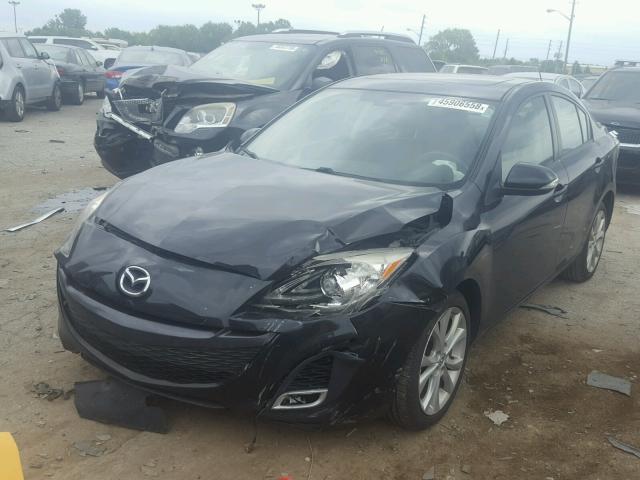 JM1BL1S58A1132966 - 2010 MAZDA 3 S BLACK photo 2