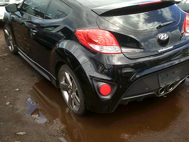 KMHTC6AEXFU231177 - 2015 HYUNDAI VELOSTER T BLACK photo 3