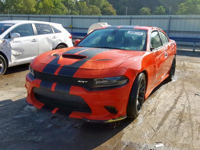 2C3CDXL91GH354463 - 2016 DODGE CHARGER SR ORANGE photo 2