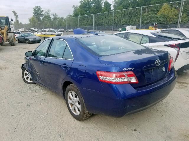 4T1BF3EK8AU533884 - 2010 TOYOTA CAMRY BASE BLUE photo 3