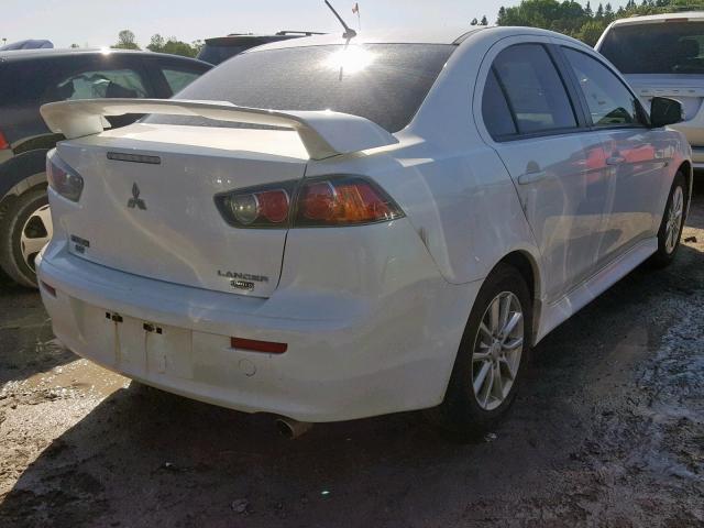 JA32V2FWXFU603491 - 2015 MITSUBISHI LANCER SE WHITE photo 4