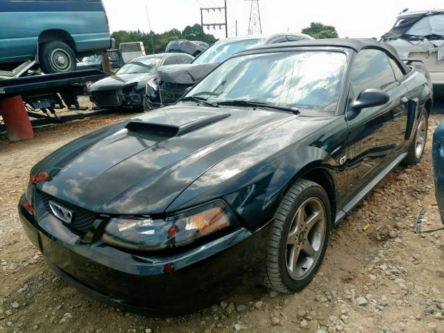 1FAFP45X03F409982 - 2003 FORD MUSTANG GT BLACK photo 2