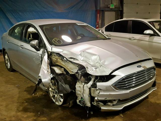 3FA6P0G77HR123076 - 2017 FORD FUSION S SILVER photo 1