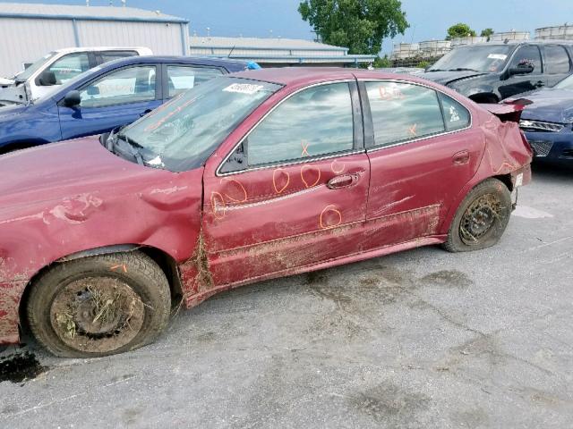 1G2NE52E05M118258 - 2005 PONTIAC GRAND AM S MAROON photo 10