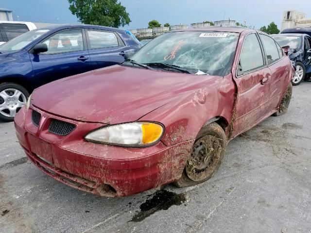 1G2NE52E05M118258 - 2005 PONTIAC GRAND AM S MAROON photo 2